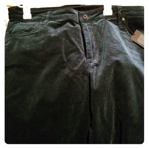 Forest Green Skinny Corduroy Pants